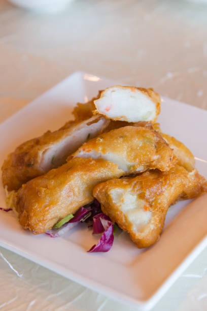 pollo envuelto con harina de tempura